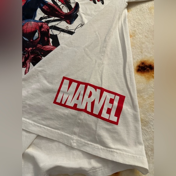 SPIDERMAN WEBS 199X OVERSIZED TEE IN VINTAGE WHITE (L) - Picture 3 of 6